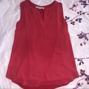Red sleeves blouse